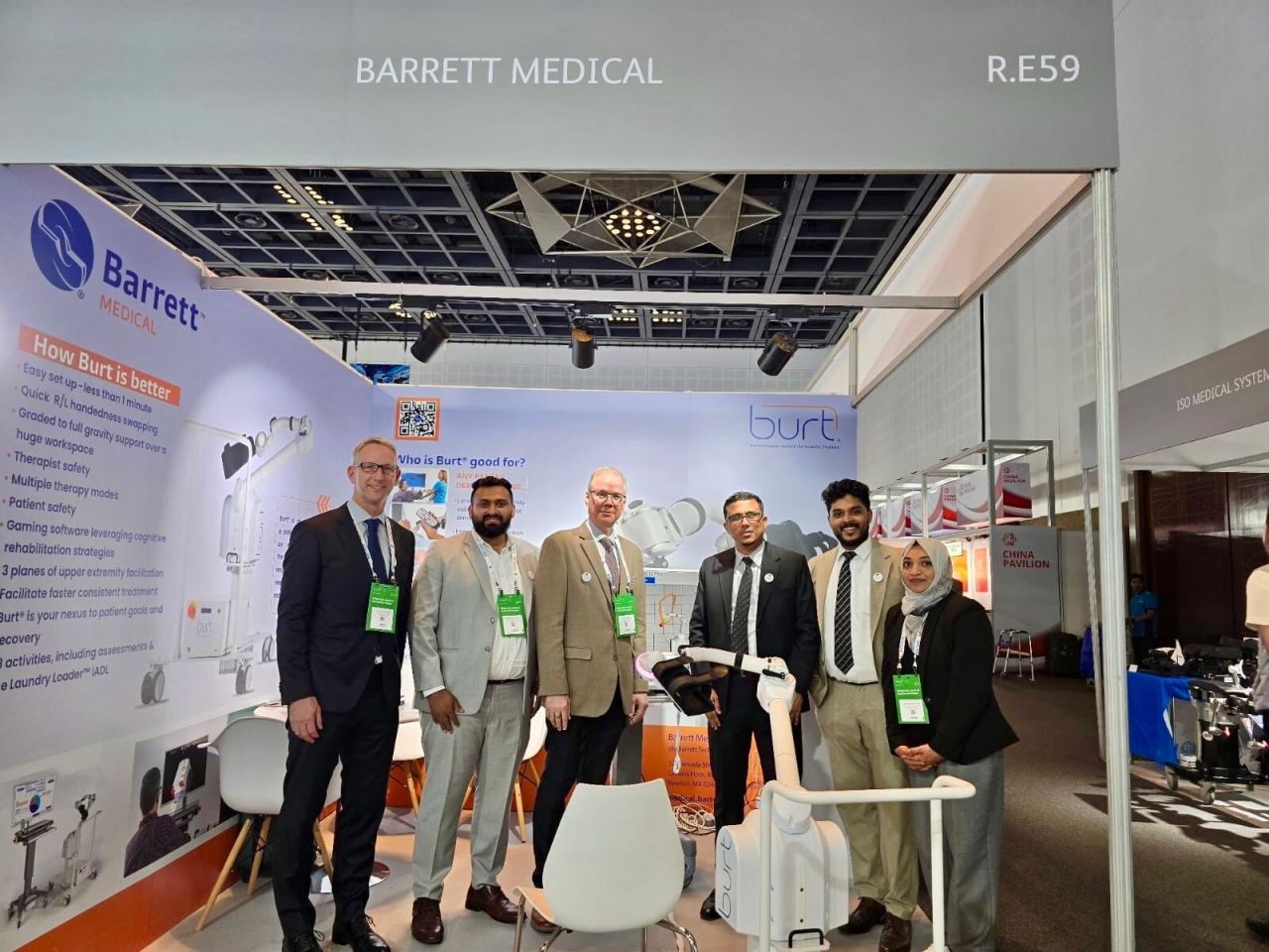 Barrett Medical and QISH Medical Showcase BURT at Arab Health 2025